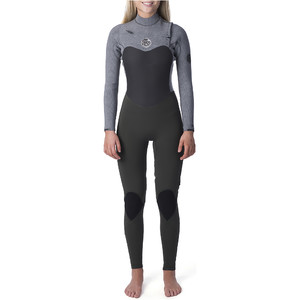 2019 Rip Curl Womens Flashbomb 3/2mm Chest Zip Wetsuit Khaki WST9EG